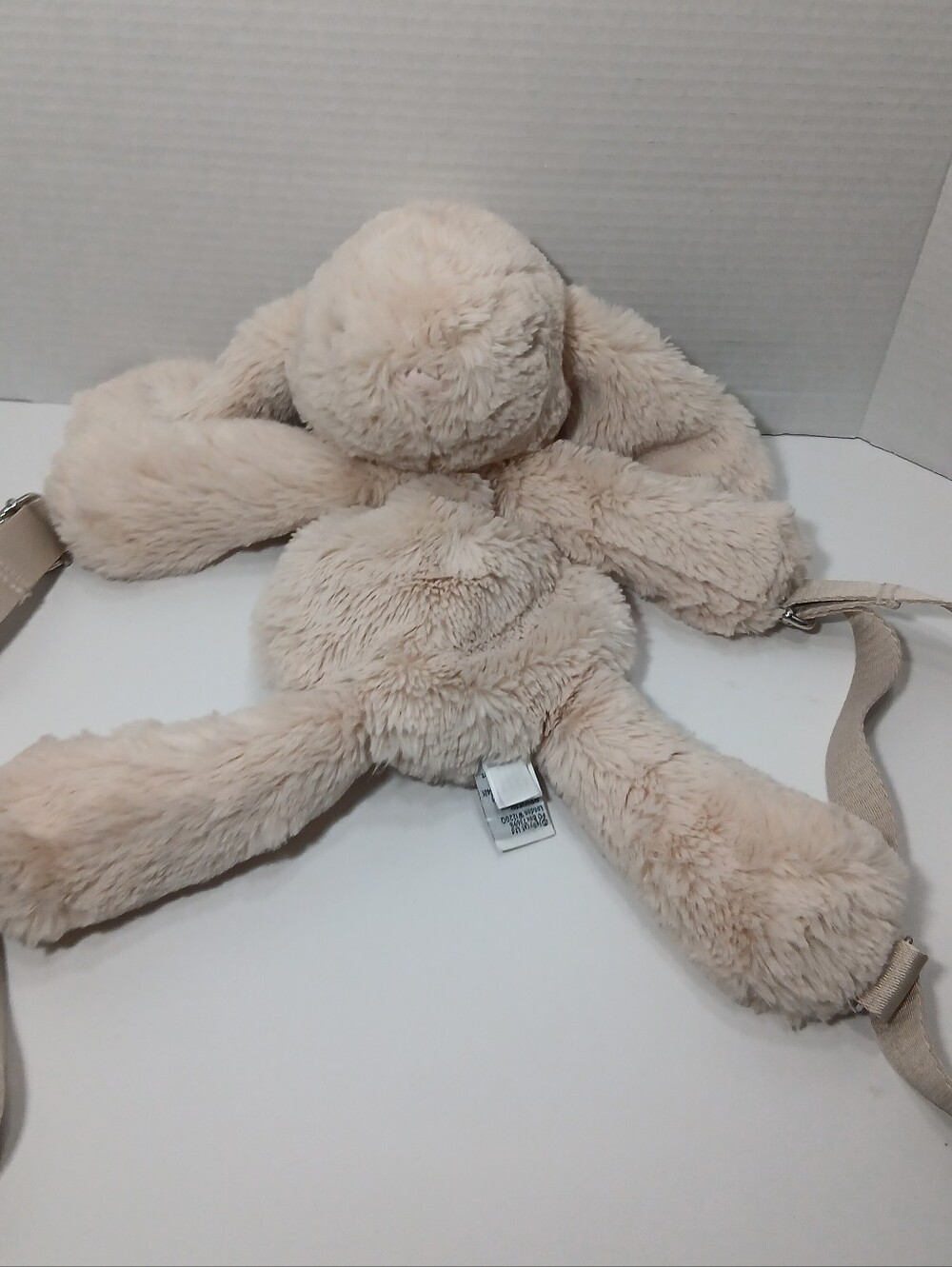 RARE Jellycat Smudge Rabbit Backpack stuffed toy super cute HTF bunny bag plush
